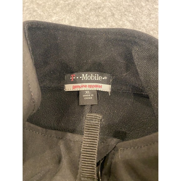 T-Mobile Employee Vest SZ XL Black Full Zip Pockets Sleeveless - Picture 3 of 8